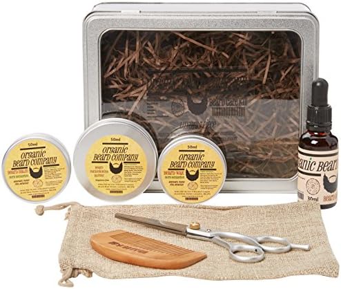 Organic Beard Herb Sensation Beard Grooming Kit in Luxury Gift Box - Pack of 7