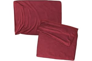 RC ocio Cojines Sofa 35x50 Color Burdeos Pack de 2 Fundas de cojin Decorativos para Sofa, Cama, Salon/Funda de Terciopelo Elegantes y Modernas para la decoración del hogar sin Relleno