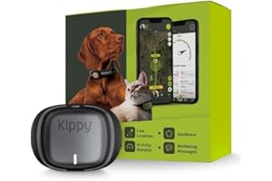 Kippy EVO | GPS per Cani - Localizzatore per Cani e Gatti Impermeabile con GPS per collare - Tracker di Attività e Salute del tuo Cane, con Recinto Digitale e Notifiche - Colore Grigio