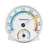 Termómetro higrometro digital : El diseño 2 en 1,Gran pantalla LCD con indicación de la actual temperatura y humedad relativa al mismo tiempo .El confortómetro adicional garantiza un entorno confortable para su familia.