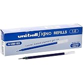 Uni-Ball Signo UM-153 İmza Kalemi Yedeği, 1.0mm, Mavi, 12'li