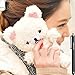 Price comparison product image Emilys fashion style Cute 3D Lovely Teddy Bear Doll Toy Cool Plush Fitted Back case Cover for iphone 6 Plus/6S Plus 5.5"(White)
