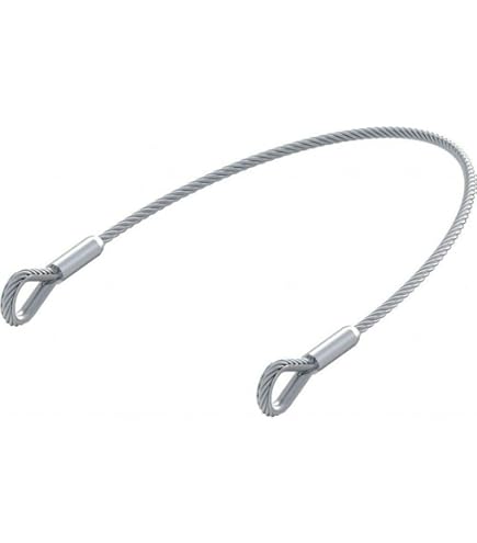 Cavi In Acciaio Inox Con Doppio Anello | Lunghezza 50cm | Diametro 3mm | Portata 121kg | Per Sicurezza E Trasporto - Foto 9