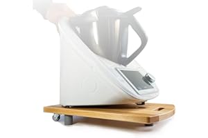 STAFECO Gleitbrett für den Thermomix TM5 TM6 Rollbrett Slider müheloses Verschieben & sicherer Stand (Geölte 2)