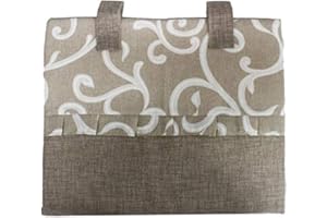 Russo Tessuti Copriforno Copri Forno Cucina 46x35 B&A Fantasia Ghirigori Beige Grigio Nero -Beige