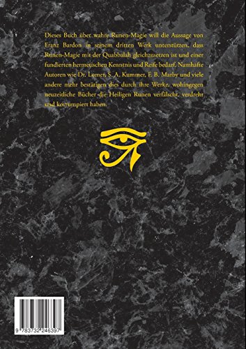 Book's Cover of Hermetische Aufsatze Uber Wahre Runenmagie