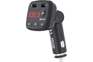 TELLUR TLL622001 nadajnik FM do samochodu, Bluetooth FMT-B1, czarny