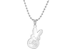 Ticome Lil-Peep Necklace Stainless Steel Rapper Pendant Gifts for Young Singer Fans,Simple Personality Fashion Jewelry Hip Hop Trend LOVE Necklace(Silver)