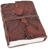 Tamaño: 12.5 x 17 x 4 cm Gusti Leder studio \"Jenna\" Cuaderno de Notas 280 Páginas Formato D6 Diario Álbum de Fotos Libro de Recetas Colección Libreta Piel Estilo Vintage Retro Mujer Hombre Universidad Trabajo Oficina Papelería 2P14-24-3
