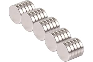 JEDEBARTEY Neodymium Magnets, 25pcs Multi-Use Refrigerator Magnets 6mm x 2mm Round Whiteboard Magnet