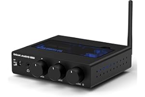 DOUK AUDIO DoukAudio Mini amplificateur Hi-FI Bluetooth, ampli Audio stéréo de Classe D à 2 canaux 300W x2 TPA3255, pour Home cinéma, Ordinateur de Bureau, Enceintes de bibliothèque (A5 Pro)