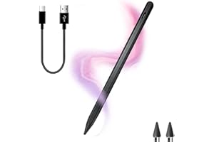 DTD Lapiz Táctil de Tablet Universal, Black para Movil - Stylus Pen Compatible con iPhone/iPad/iOS/Android/Samsung/Lenovo/Xiaomi/Huawei