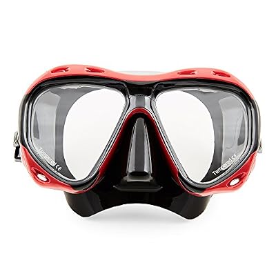 Sportastisch ÉLU MEILLEUR PRODUIT : le masque de plongée "Redfish" de Sportastisch :: verres durcis antibuée en verre trempé :: le design ergonomique permet un champs de vision maximal :: zone en caoutchouc extra large avec protection du nez :: sans l…
