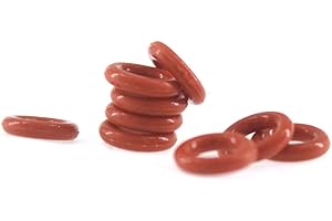 qinggw O Bague d'étanchéité en Silicone Rouge de 2 mm d'épaisseur Joint torique Joint 6/7/8/9/10/11/12/13/14 / 15mm OD VMQ Bonne élasticité O Joint Anneau (Couleur : 50pcs, Taille : 9x5x2mm)