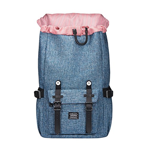 Rucksack Damen Herren Studenten Backpack KAUKKO 17 Zoll Laptop Rucksack für 15″ Notebook Lässiger Daypacks Schüler Backpacks Schultaschen of 2 Side Pockets für Wandern Reisen Camping - 4