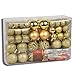 Produktbild HSM 400 x Weihnachtskugeln Gold Christbaumkugeln Baumschmuck Weihnachtsdeko