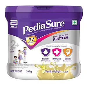 PediaSure Health & Nutrition Drink Powder for Kids Growth - 200g (Vanilla)