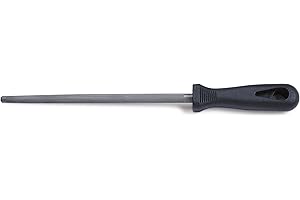 Sanelli Skin Acciaino affila coltelli, Acciaio Inossidabile, Nero, 9 mm