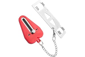Xhwykzz Portable Door Lock - Family Travel AirBNB Hotel School Home Apartment Must Haves Security Devices Door Locks Jammer Self Defense for Additional Safety 1 Pack