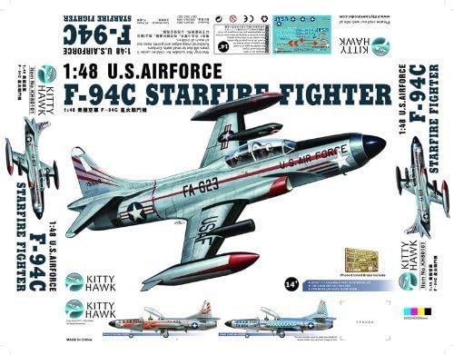 KTH80101 1:48 Kitty Hawk F-94C Starfire Fighter US Air Force MODEL KIT by Kitty Hawk Model