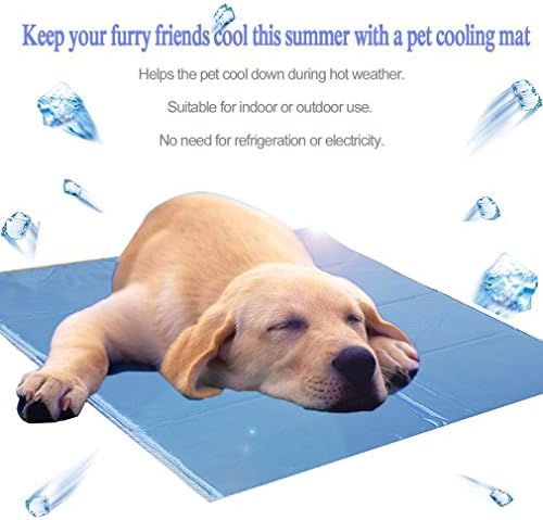 Extra Large Cool Mat Pet Cooling Gel Mat Pet Dog Heat Relief Cushion Non-Toxic Dog Cooler Comfortable Cats Cooling Pad