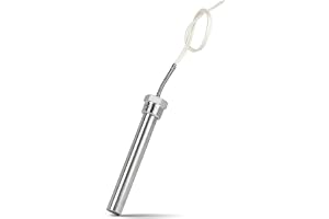 CPROSP 220 V 500 W värmepatron med 1/2 tums fläns, värmestång rostfritt stål 150 mm, mångsidig nedsänkningsvärmare med kabel