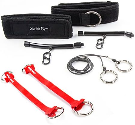 Best Resistance Bands Exercise Kit ACCESSORIES - Gwee™ Gym Total Body Workout Kit ACCESSORIES - All in One Portable Gym Equipment with Workout DVD, Travel Bag, and Healthy Eating e-Book - Weighs Less than Traditional Resistance Bands - For Fitness and Weight Loss - Works with Aerobics, Ab Workouts, Yoga, Pilates and Other Workout Routines - Replaces Treadmill, Elliptical, Exercise Bike, Dumbbells, Stepper, and Weights - Ultimate Crosstrainer