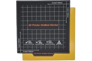 APAAZO 3D Printer Flexible Magnetic Plate Flex Bed Sticker 180 * 180mm 3D Printers Platform Bed Compatible With Kingroon KP3S