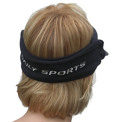Daily-Sports-Ladies-Mens-Unisex-Golf-Tennis-Wind-Sun-Visor-in-Navy-Blue