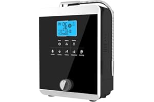 ALKADROPS Water Ionizer and Water Purifier Machine,PH 3-11 Alkaline Acid Water Machine,Up to -800mV ORP, 8000 Liters Per Filter,Regulation valve to control PH and ORP/Auto-Cleaning (white+black)