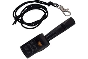 ACME Kombinationspfeife No. 643 | Triller und Pfiff in Einer Pfeife | Inklusive Pfeifenband zum Umhängen (No. 210,5 + No. 560)