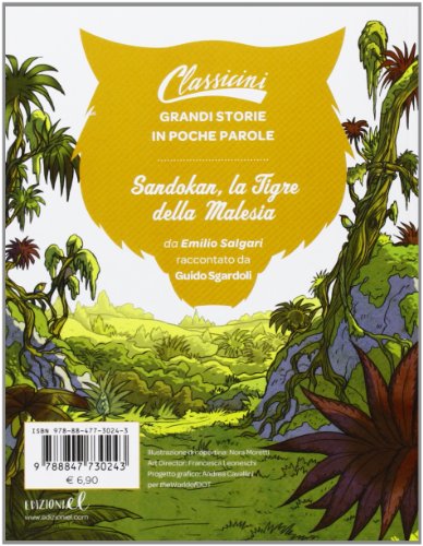 Couverture du livre de Sandokan, la tigre della Malesia di Emilio Salgari