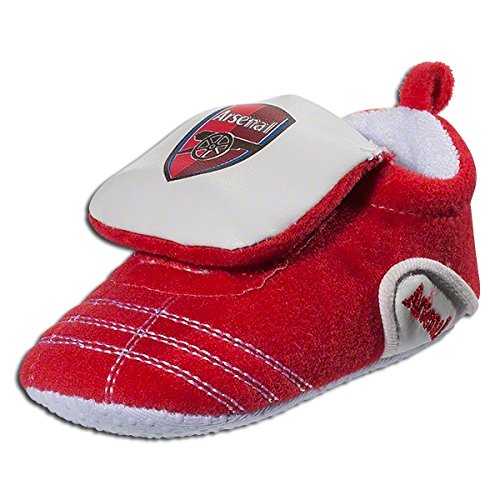 ARSENAL BABY BOOTIES, PRAM SHOES, CRIB BOOTS (9-12 MONTHS)