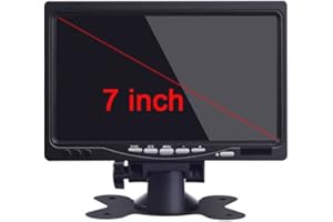 BERLINGAN 7" Allround-Rückfahrmonitor für Rückfahr- & Front-Kamera / 12-24 Volt/Kamerastromversorgung/Bildspiegelung / 2 Videoeingänge/e-Zulassung/Transporter Camping LKW/Select-Serie