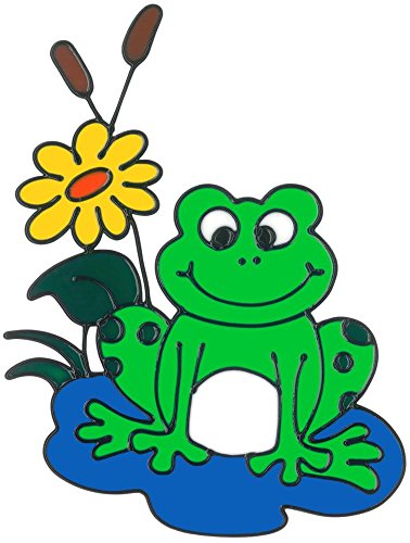 MagicGel Fensterbilder - Frosch (20 x 25 cm), Fensterdeko für das Basteln mit Kindern