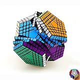 Peso: alrededor de 537G. 7X7x7 Negro 12 Colores Diferentes de 5 Cubo de Rubik, Difícil y Extraño Cubo de Rubik Forma Profesional Alto Orden Dificultad Variación Cubo Variante