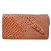 Produktbild DJ-16005 Frau Leder Geldbörse / Handtasche/Clutches Perfekte Brieftasche Brown Mit Rei Verschluss Gold Und Minimalistische Mode