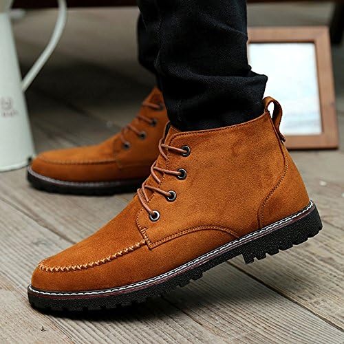 LVZAIXI Shoes Male Shoes Winter Men's Boots Martin Boots Men Snow Boots Cozy ( Color : Brown , Size : EU42/UK8.5/CN43 )