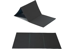 G5 HT SPORT Colchoneta Fitness plegable negra [Dimensiones 110 x 48 cm Grosor 0,7 cm] Tres secciones para Indoor Outdoor Gimnasio, Yoga, Pilates y Camping