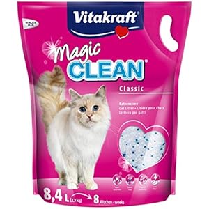 Vitakraft Magic Clean 15526 Arena para Gatos, duración de 8 semanas, 8,4 L.