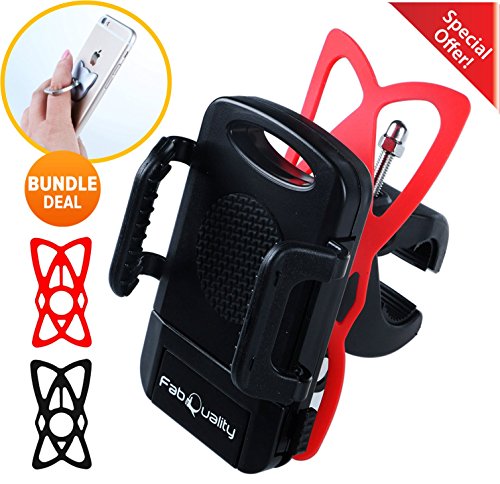 Preisvergleich Produktbild SONDERANGEBOT €8 1 TAG!! Handyhalterung Fahrrad Smartphone Handyhalter, Fahrrad Handy GPS Halter-Schwarz, Verstellbar für iPhone 7 / 7 Plus 6S / 6S Plus 6 / 6Plus 5S Samsung Galaxy S5 / S4 / S3 usw. Schwarz