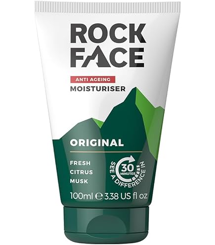 Rock Face Mens Moisturiser - SPF 20 Face Cream, Protect from UVA