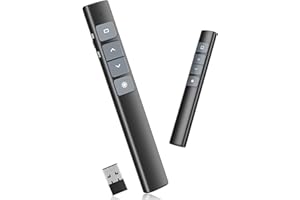 MAXRENARD Presentation Clicker, Remote PPT PowerPoint Clicker, 2.4GHz Hyperlink Wireless Presenter Remote PowerPoint Clicker for Classrooms, Lecture Halls, Conference Rooms, Exhibition Halls