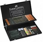Faber-Castell Pitt Coffre d'études en acajou vernis