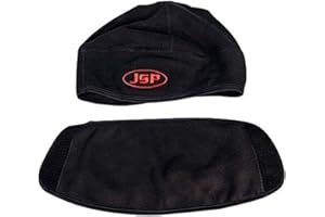 JSP Surefit Thermal Safety Helmet Liner Black with Removable Face Coveringmedium/Large Black (AHV009-901-100)