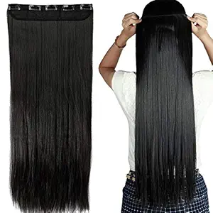 Prime Hair Extension For Women And Girls For Wedding Party And Casual Wear Use, Black, Pack Of 1 (M21)