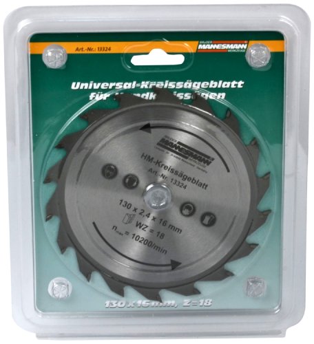Mannesmann HM-Kreissaegeblatt WZ, 130 x 16 mm, Z=18 mittel, M13324