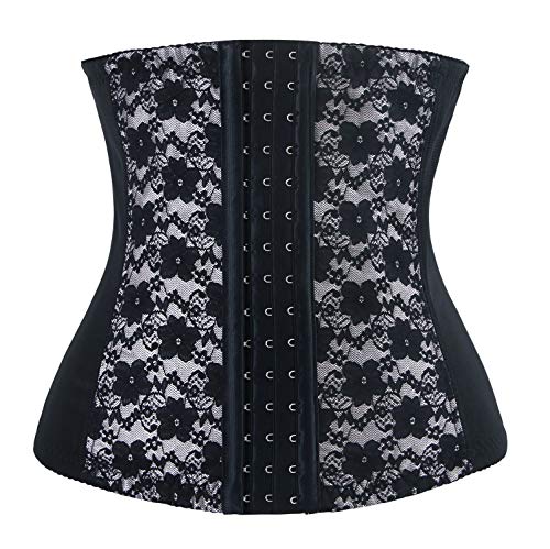 Charmian Women's Lace Waist Trainer Underbust corsé Bodyshaper Girdle Shapewear Silver X-Large