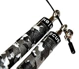 Profi Springseil (AUSVERKAUF!) für Sport & Fitness – Speed Rope, Hüpfseil, ideal für Boxen, Crossfit – verstellbares Springseil, Stahlseil, Kugellager + Tasche zur Aufbewahrung - 8