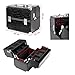 Songmics Aluminium Beauty Case Cosmetic Case with Handle Strap/2 Layers Makeup Box JBC315B